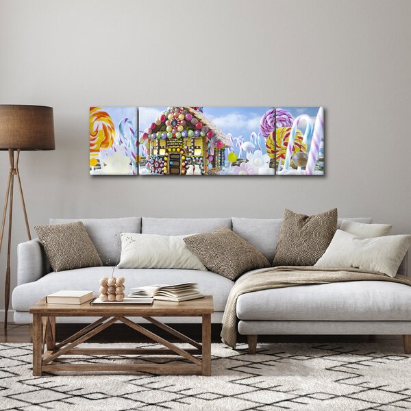 Obraz - Chatka z piernika (170x50 cm)