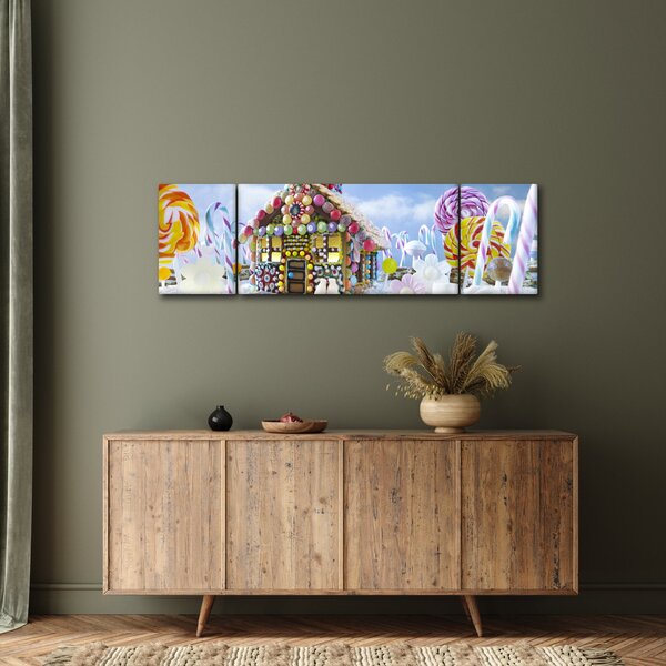 Obraz - Chatka z piernika (170x50 cm)