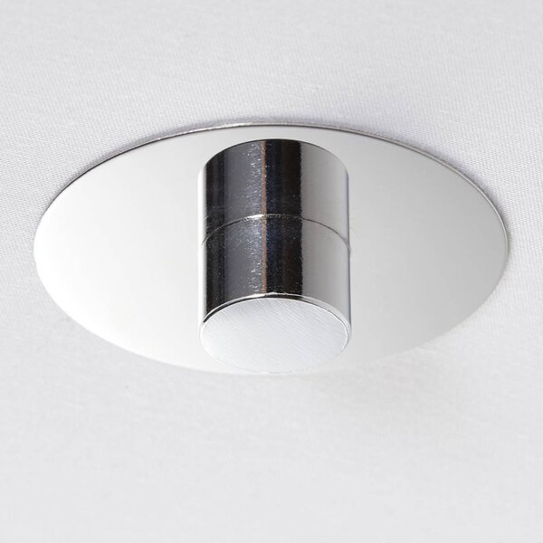 Brilliant Lampa sufitowa Andria, możliwość ściemniania, biały / opal, salon / jadalnia, tkanina / materiał / jedwab, nowoczesny