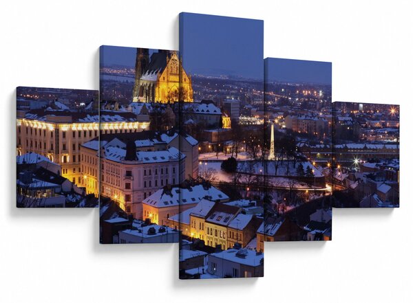 Obraz - Katedra św. Piotra i Pawła, Brno, Czechy (125x70 cm)