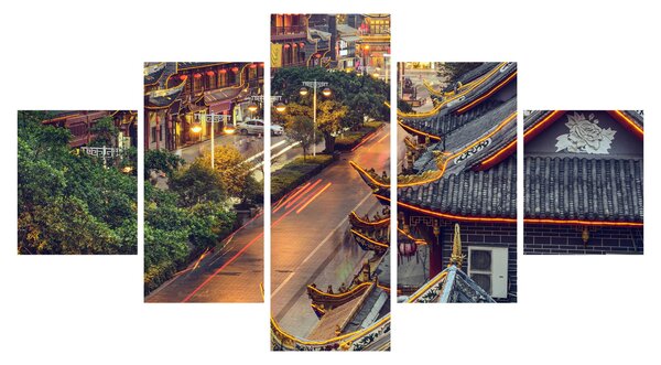 Obraz - Qintai Road, Chengdu, Chiny (125x70 cm)