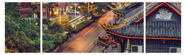 Obraz - Qintai Road, Chengdu, Chiny (170x50 cm)