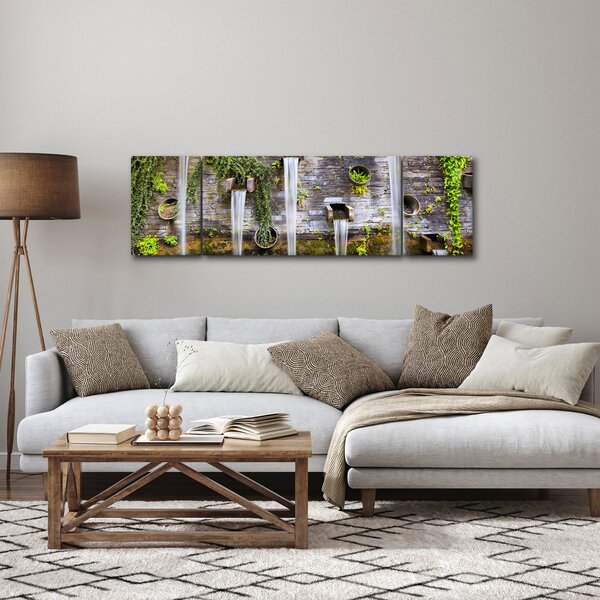 Obraz - Kamienny mur, Hamburg, Niemcy (170x50 cm)