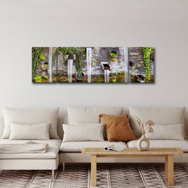 Obraz - Kamienny mur, Hamburg, Niemcy (170x50 cm)