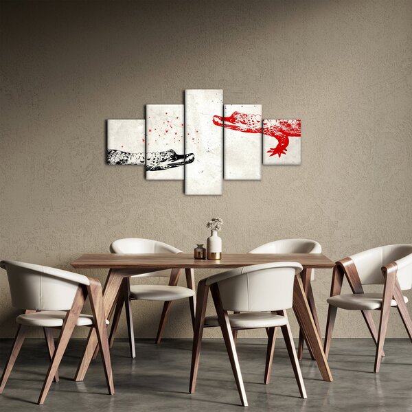 Obraz - Krokodyle (125x70 cm)