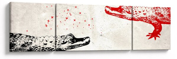 Obraz - Krokodyle (170x50 cm)