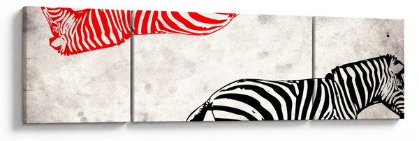 Obraz - Zebry (170x50 cm)