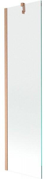 Mexen Next parawan nawannowy 1-skrzydłowy 50 x 150 cm, transparent, miedź szczotkowana - 895-050-000-00-00-65