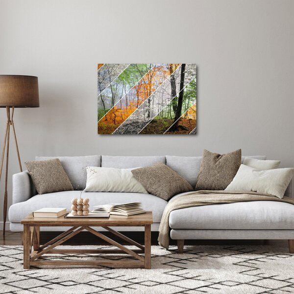 Obraz - Zmieniające się pory roku (70x50 cm)