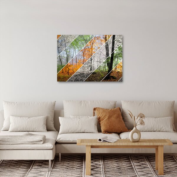 Obraz - Zmieniające się pory roku (70x50 cm)