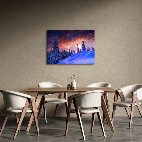 Obraz - Zimowy zmierzch (70x50 cm)