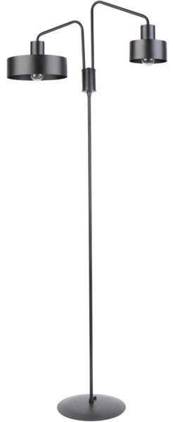 Lampa podłogowa dekoracyjna nowoczesna podwójna czarna 1xE27 15W Jumbo Sigma Lighting
