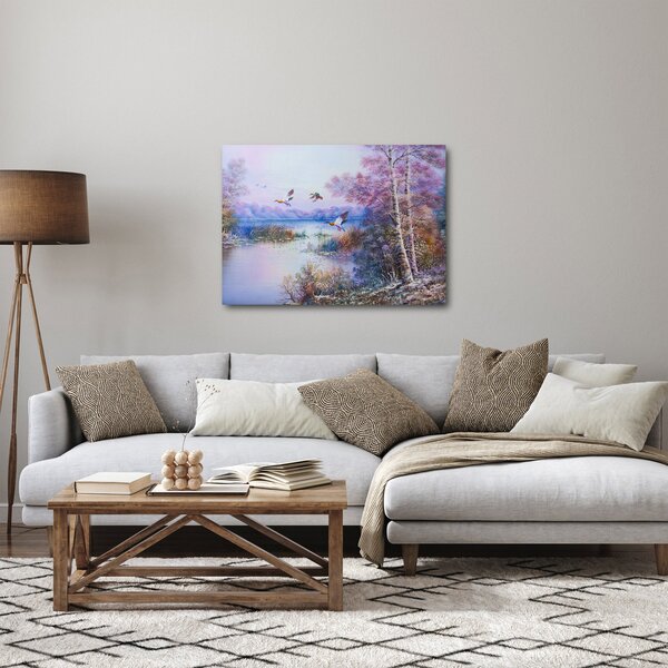 Obraz - Idzie jesień, obraz olejny (70x50 cm)