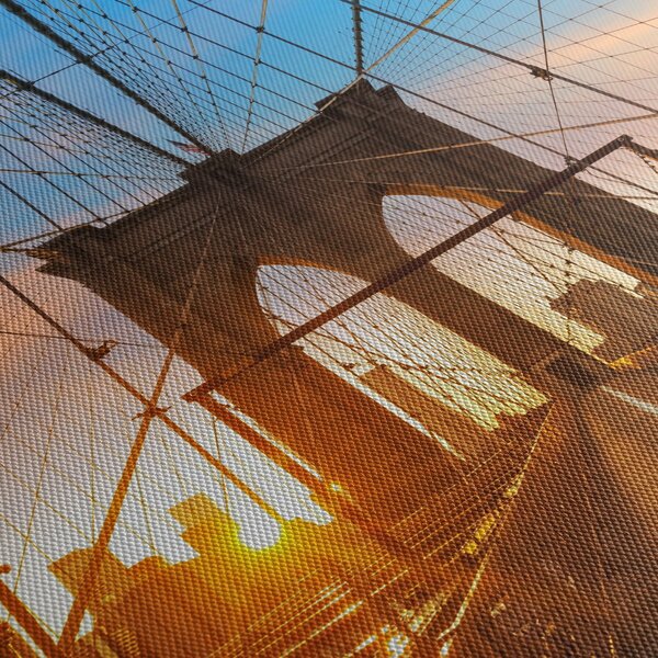 Obraz - Brooklyn Bridge, Manhattan, New York (170x50 cm)