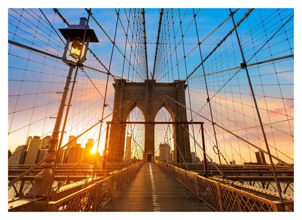 Obraz - Brooklyn Bridge, Manhattan, New York (70x50 cm)