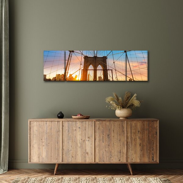 Obraz - Brooklyn Bridge, Manhattan, New York (170x50 cm)