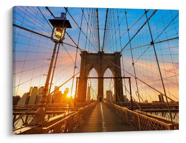 Obraz - Brooklyn Bridge, Manhattan, New York (70x50 cm)