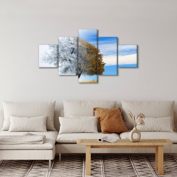 Obraz - Zmiana pór roku (125x70 cm)