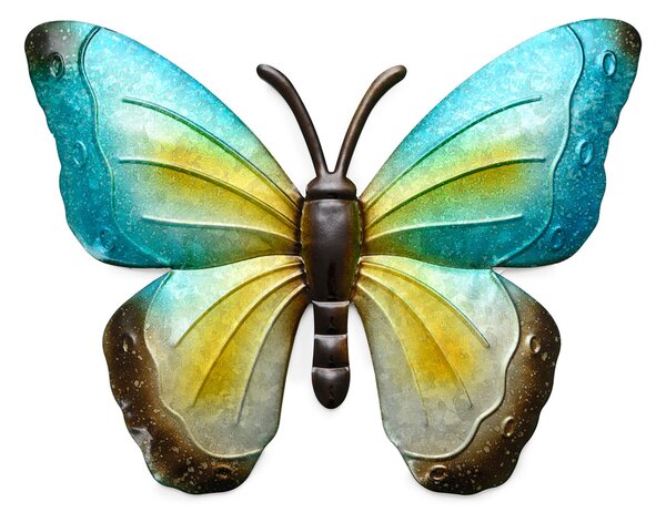 Metalowa dekoracja ścienna motyl BUTTERFLY 30 cm - różne kolory Kolor: Czerwony