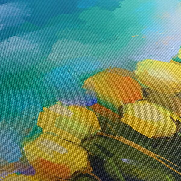 Obraz żółtych tulipanów (70x50 cm)