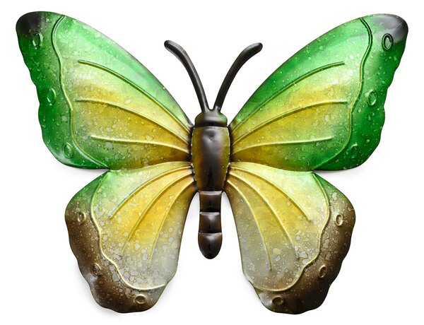 Metalowa dekoracja ścienna motyl BUTTERFLY 30 cm - różne kolory Kolor: Czerwony