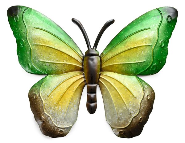 Metalowa dekoracja ścienna motyl BUTTERFLY 40 cm - różne kolory Kolor: Fioletowy