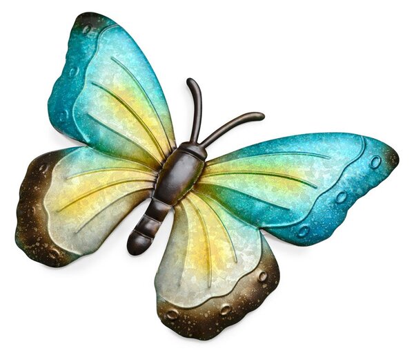 Metalowa dekoracja ścienna motyl BUTTERFLY 40 cm - różne kolory Kolor: Fioletowy