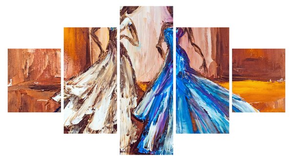 Obraz - tancerz, obraz olejny (125x70 cm)