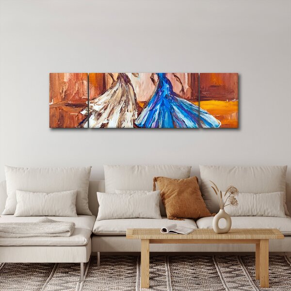 Obraz - tancerz, obraz olejny (170x50 cm)