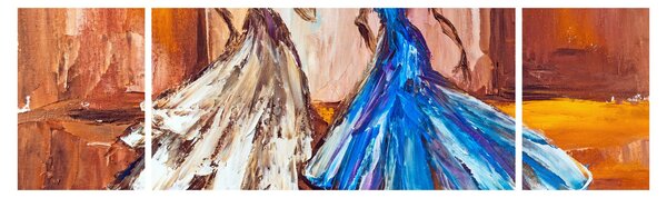 Obraz - tancerz, obraz olejny (170x50 cm)