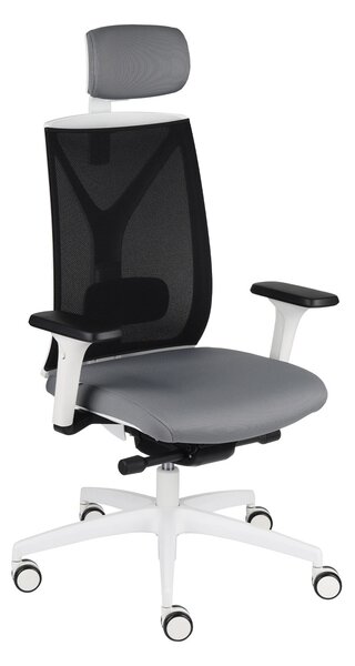 Fotel biurowy Valio WS HD - ergonomiczny, wygodny dla kręgosłupa, obrotowy, siatkowy