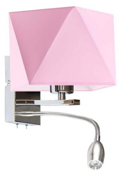 Kinkiet LED lampa ścienna lampa na ścianę z abażurem diament MOTO