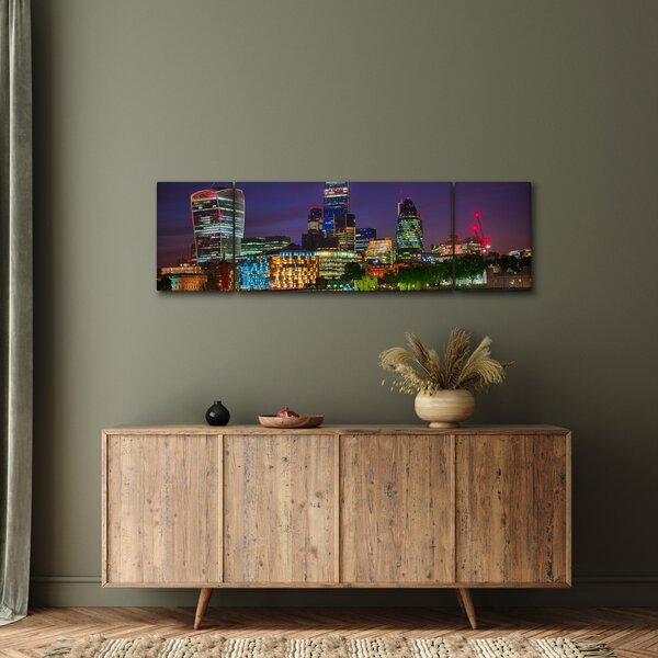 Obraz - Londyn wieczorem (170x50 cm)