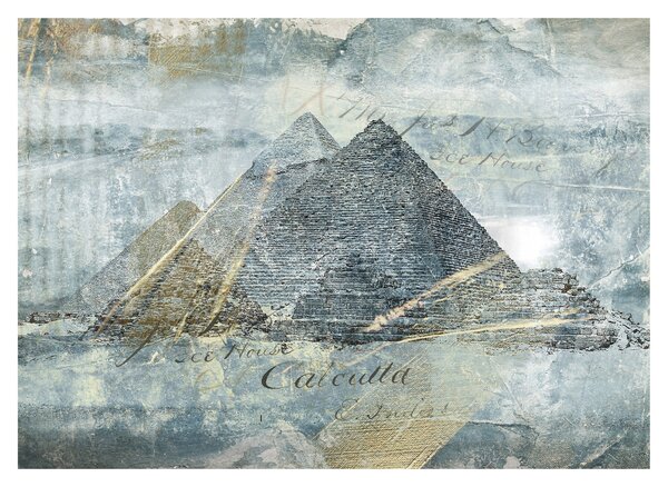 Obraz - Piramidy w niebieskim filtrze (70x50 cm)