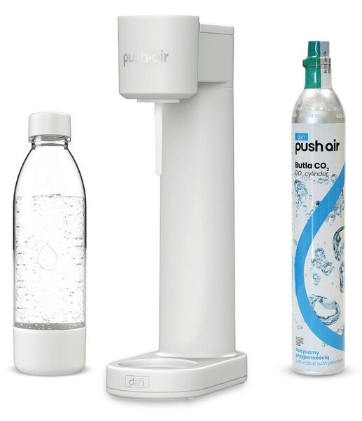 Saturator DAFI PushAir Piaskowy + butelka