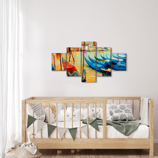 Obraz - Port w Wenecji (125x70 cm)