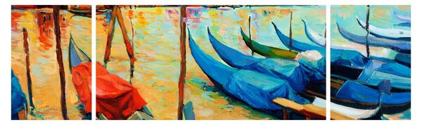 Obraz - Port w Wenecji (170x50 cm)