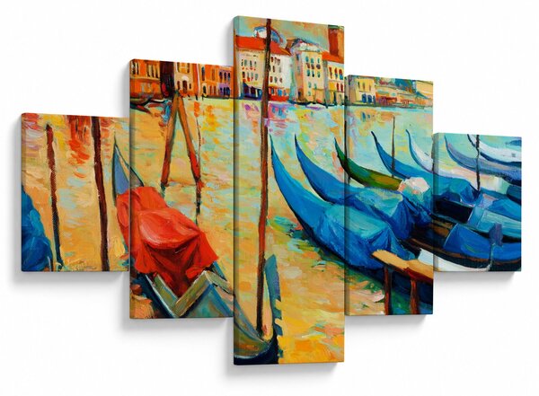 Obraz - Port w Wenecji (125x70 cm)