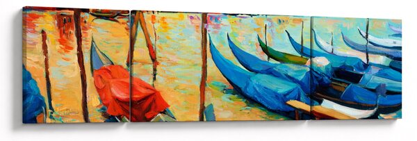Obraz - Port w Wenecji (170x50 cm)