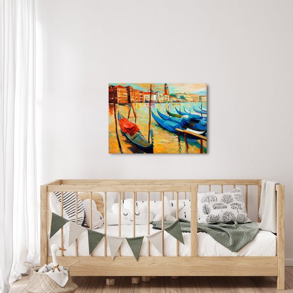 Obraz - Port w Wenecji (70x50 cm)