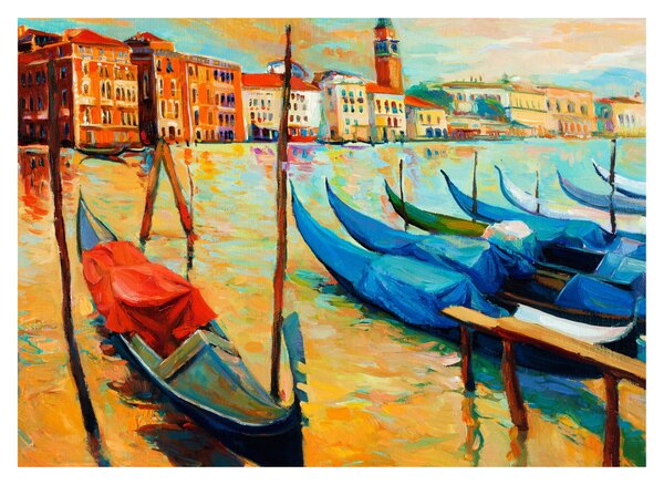 Obraz - Port w Wenecji (70x50 cm)