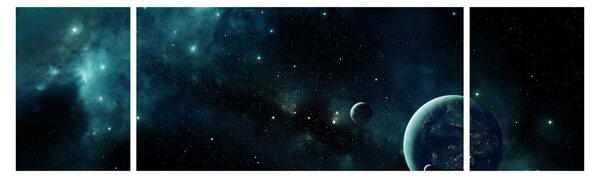 Obraz - Życie w kosmosie (170x50 cm)