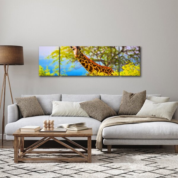 Obraz żyrafy w Afryce (170x50 cm)
