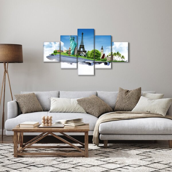 Obraz - Podróż dookoła świata (125x70 cm)