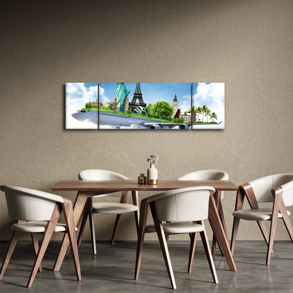 Obraz - Podróż dookoła świata (170x50 cm)