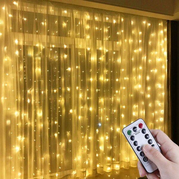 Kurtyna świetlna LED STAR RAIN 3x3 m, ciepła biel