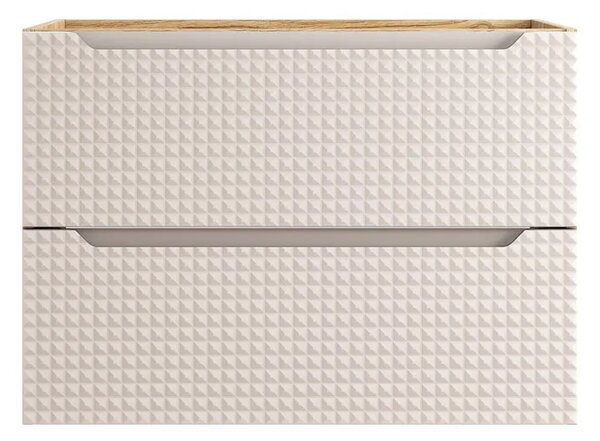 Beżowa szafka łazienkowa z szufladami 80 cm R0-K58