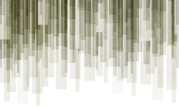 Fototapety Teksturowane pionowe prostokąty o różnym stopniu przezroczystości i odcieniach zieleni, sztuka, Fototapety Abstrakcja, w09889 : Uwalls.pl