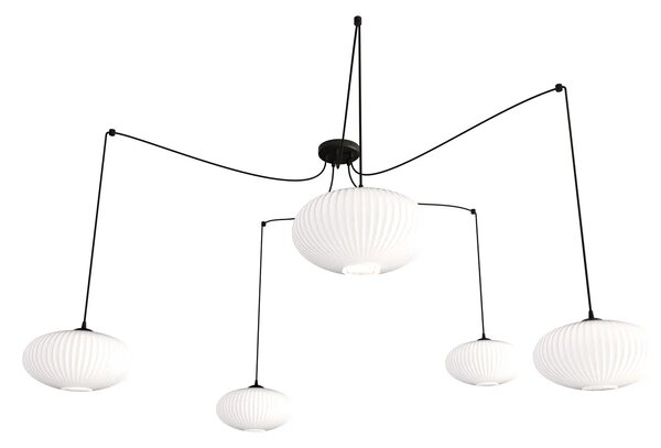 Nowoczesna lampa pięcioramienna typu pająk - D171 A9-G44