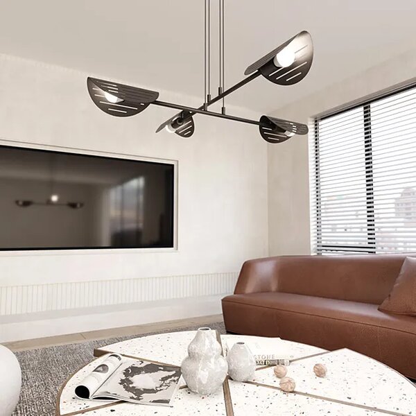 Czarna nowoczesna lampa wisząca - D168 R3-N72